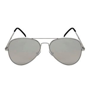 NEW Aviator Sunglasses Gray Lens Silver Frames